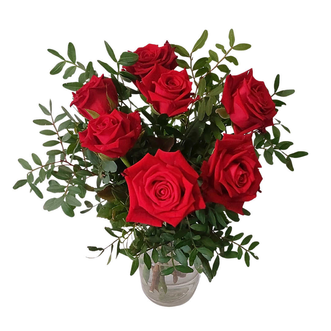 Lítið rósabúnt (7 stk) - Reykjavíkurblóm