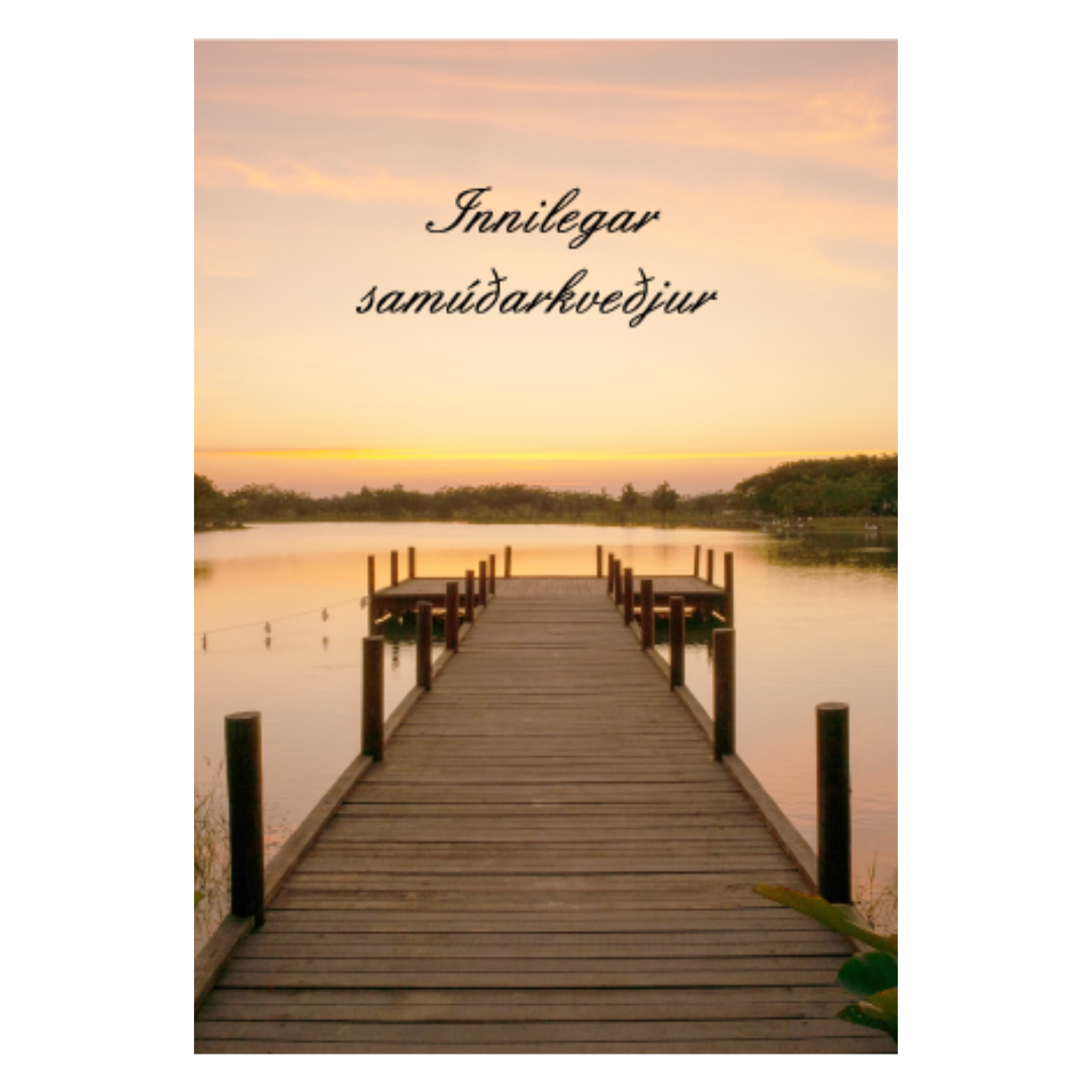 Samúðarkort - Reykjavíkurblóm