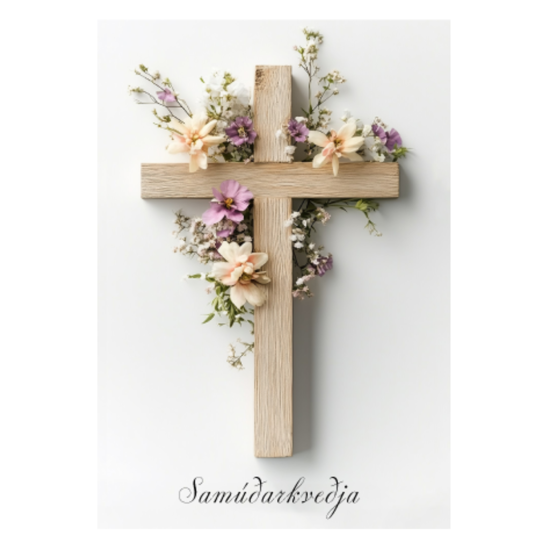 Samúðarkort - Reykjavíkurblóm