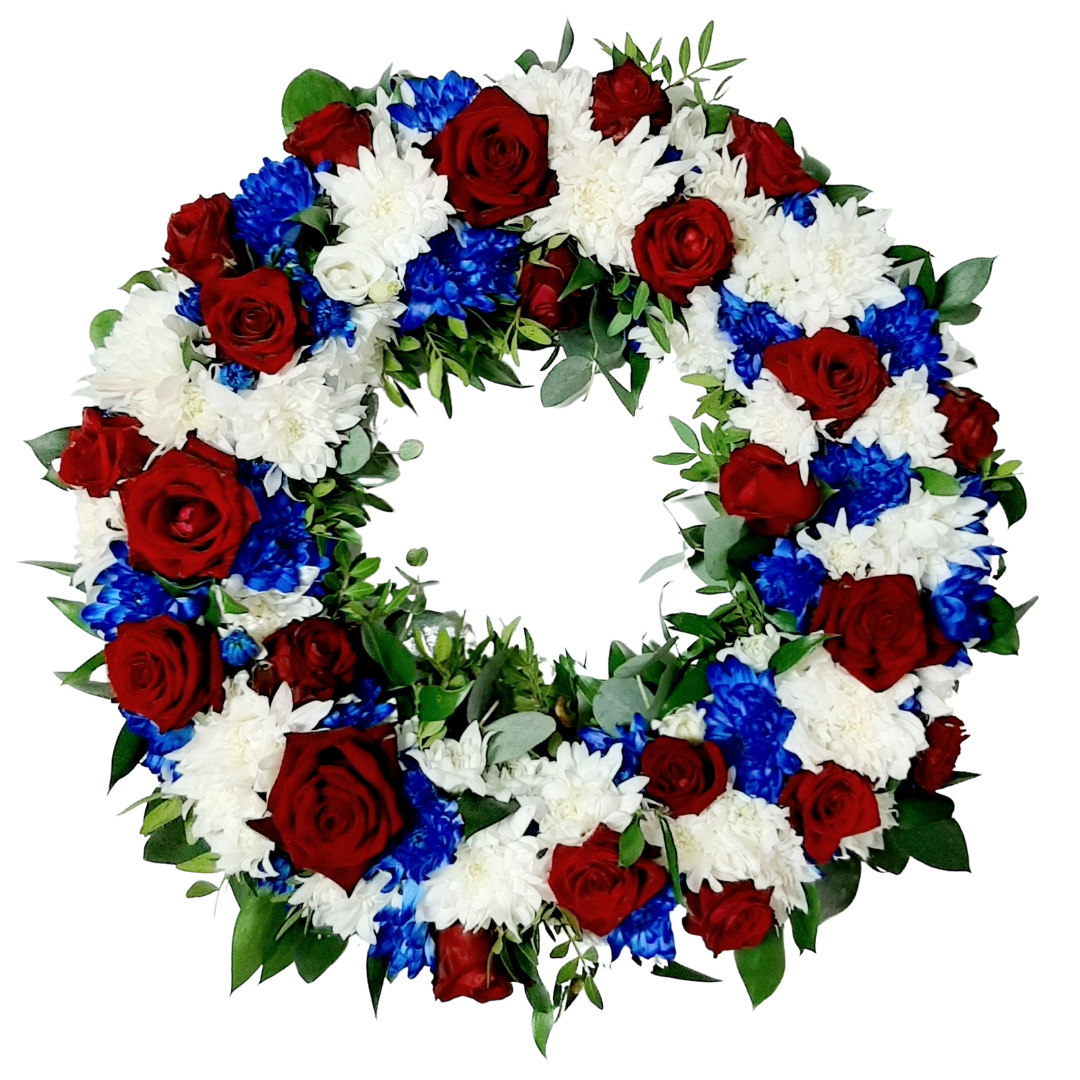 Útfararkrans 44 - Reykjavíkurblóm