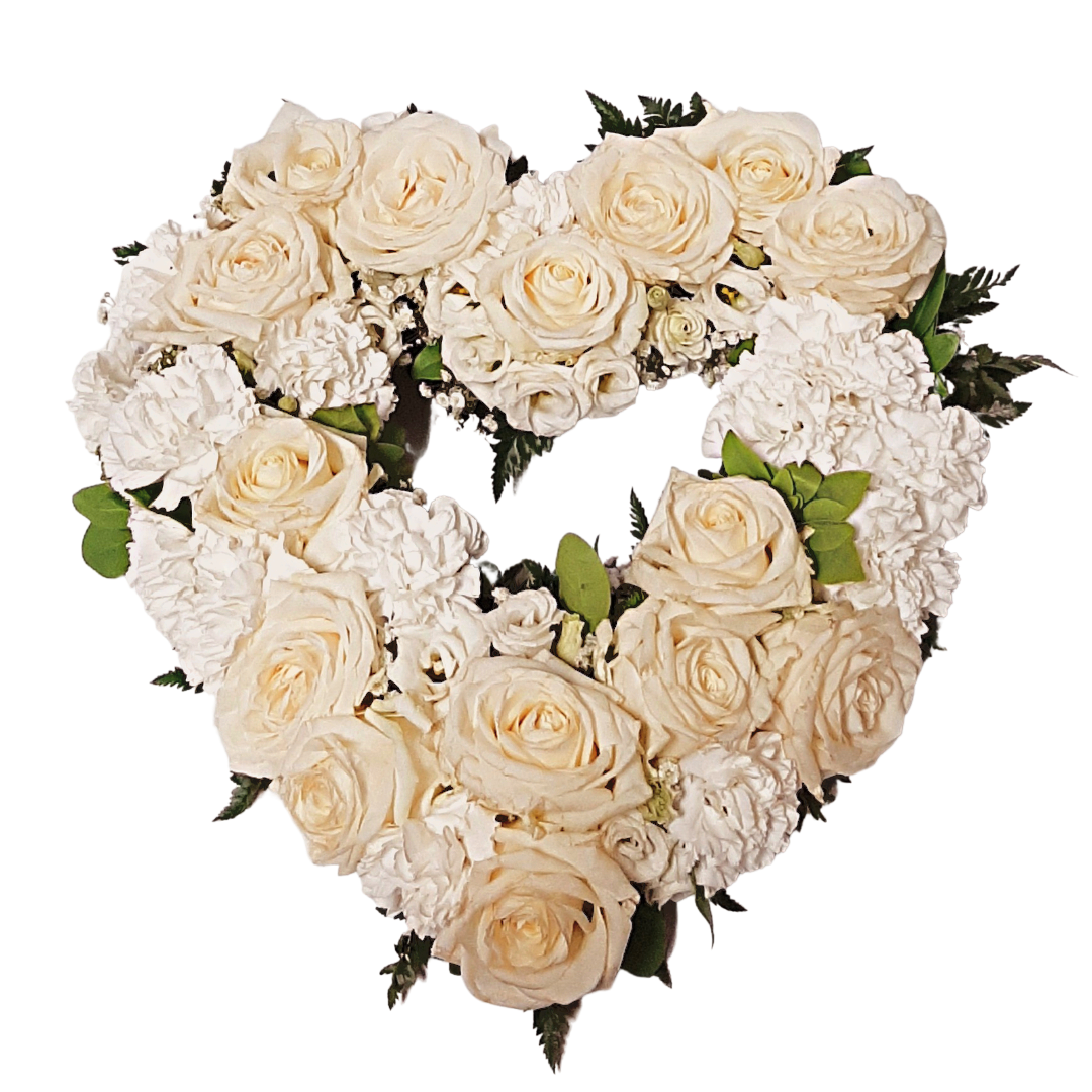 Útfararhjarta 01 - Reykjavíkurblóm