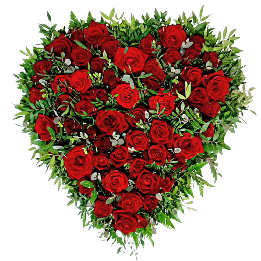 Útfararhjarta 03 - Reykjavíkurblóm