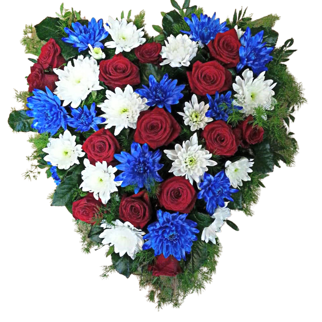 Útfararhjarta 04 - Reykjavíkurblóm