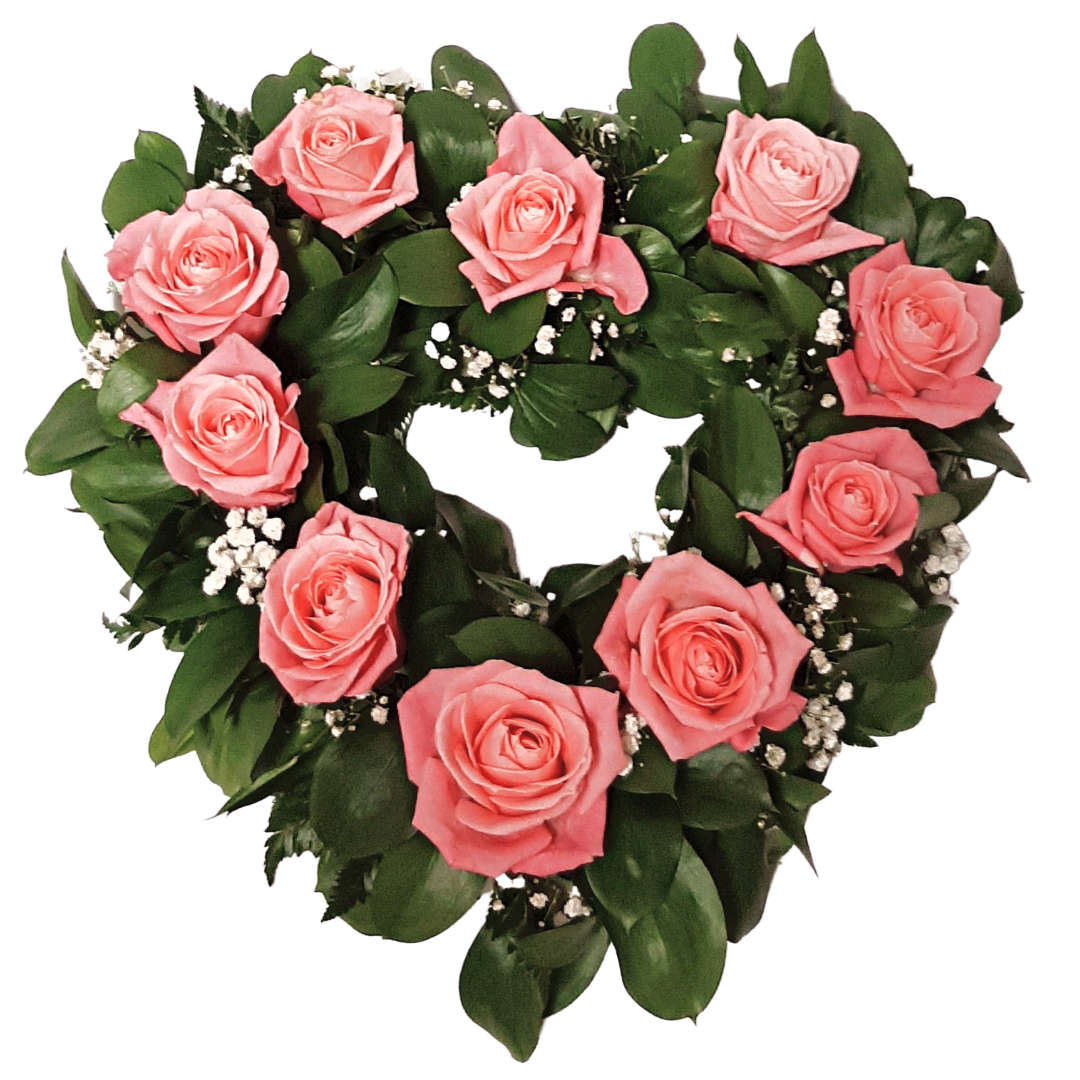 Útfararhjarta 07 - Reykjavíkurblóm