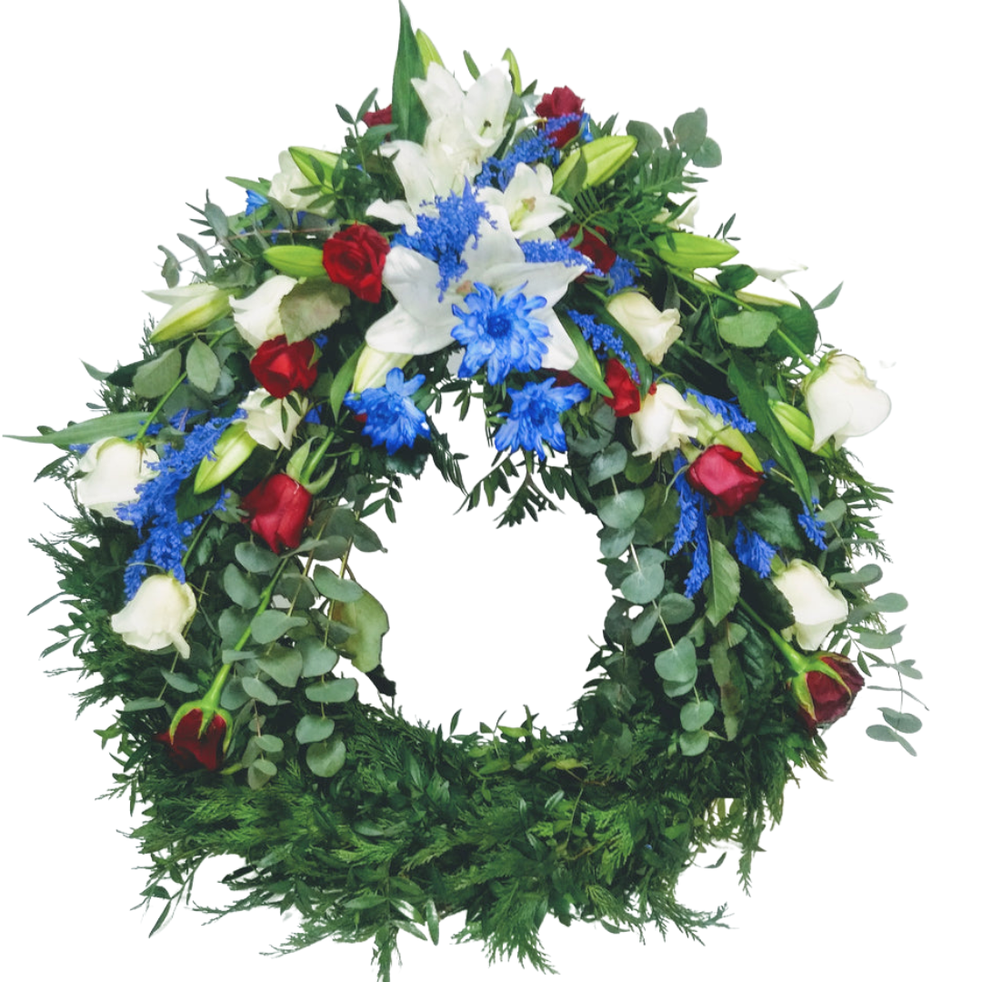 Útfararkrans 02 - Reykjavíkurblóm