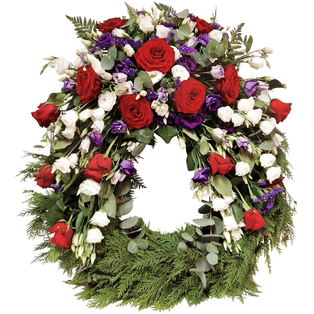 Útfararkrans 03 - Reykjavíkurblóm