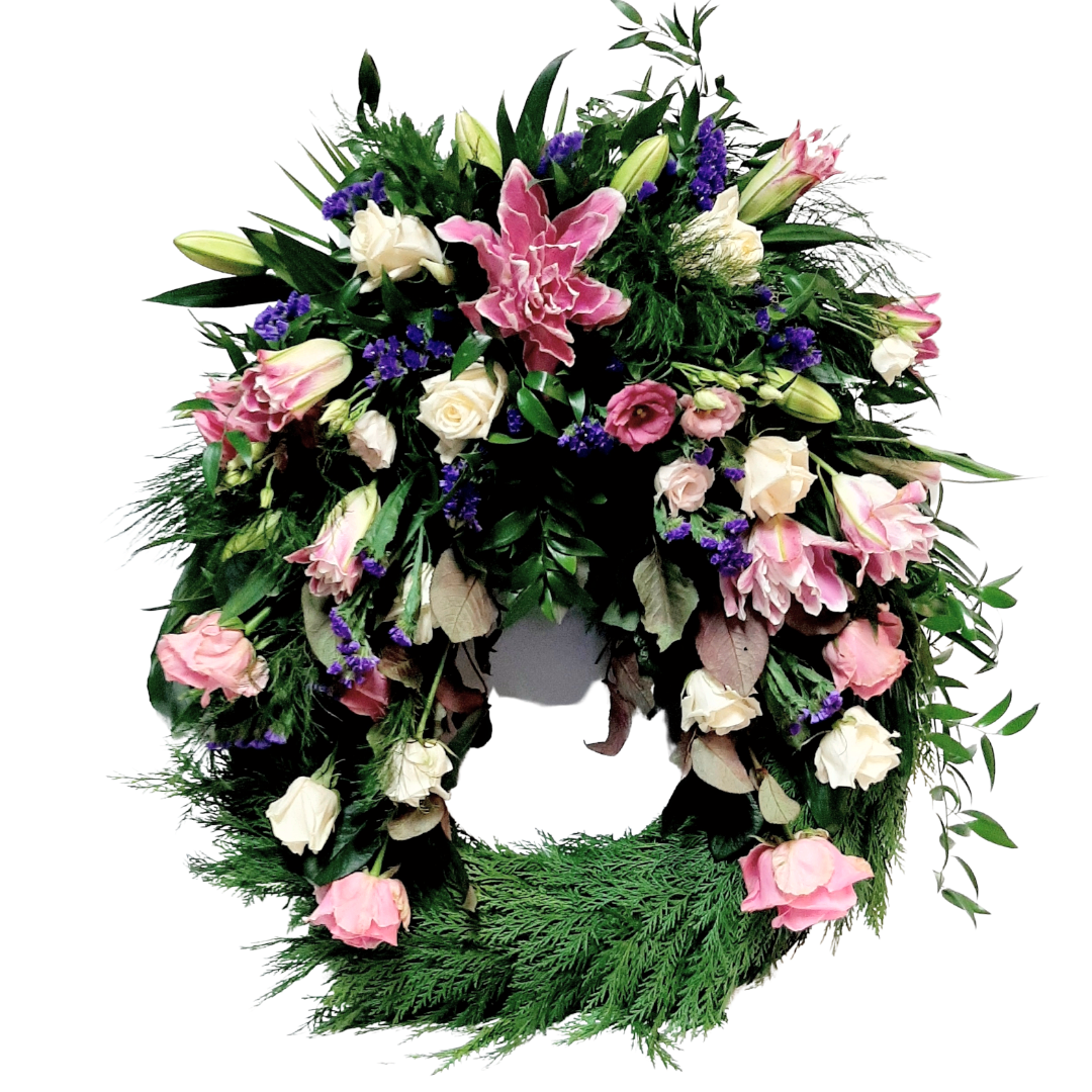 Útfararkrans 07 - Reykjavíkurblóm