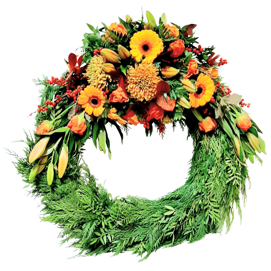 Útfararkrans 09 - Reykjavíkurblóm