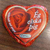 Hjarta súkkulaði mini - Reykjavíkurblóm