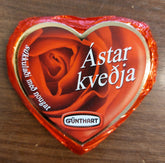 Hjarta súkkulaði mini - Reykjavíkurblóm