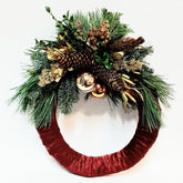 Jólakransar m. borða - Reykjavíkurblóm