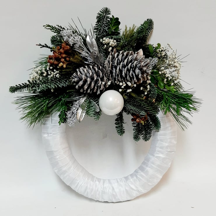 Jólakransar m. borða - Reykjavíkurblóm