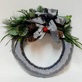 Jólakransar m. borða - Reykjavíkurblóm