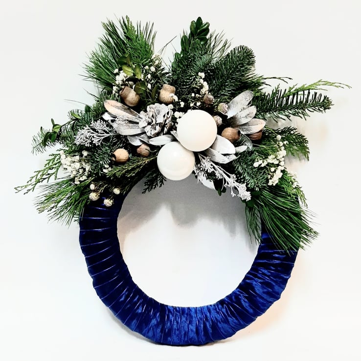 Jólakransar m. borða - Reykjavíkurblóm